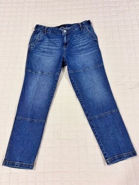 1822 Denim Women’s Blue Straight-Leg Ankle Cropped Jeans 14W